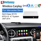 Беспроводной Carplay для Mercedes R171 R170 R172 R200 W172 SLK Class NTG4.5 4,7 поддержка смарт мультимедийный экран Android Авто карты
