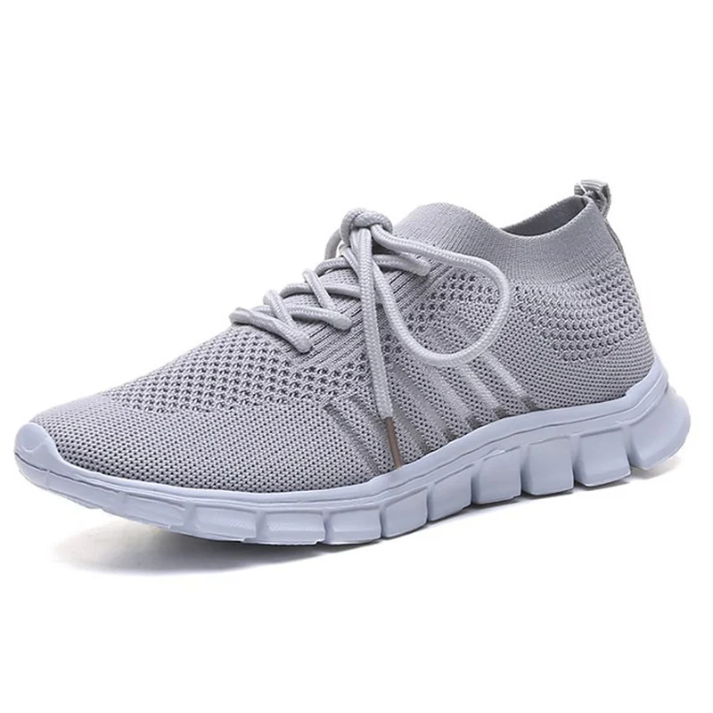 

Women Sneakers White Running Shoes Knitting Breathable Trainers Women Light Weight Black Sneakers Sports Shoes
