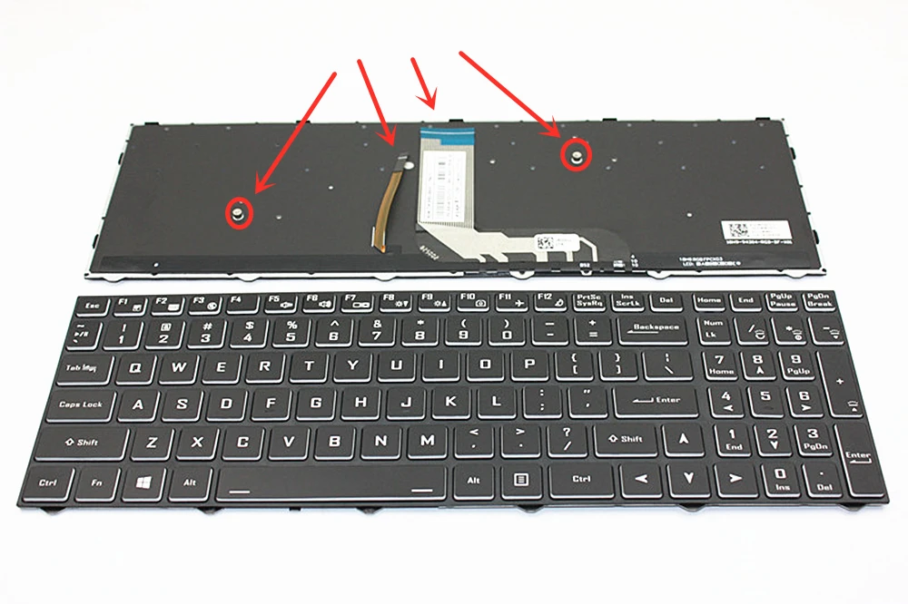 

Laptop US Backlight Keyboard for Clevo NH50 NH55 NH57 NH58 MACHENIKE T58-V Shinelon M7 7000 9000 Thunderobot 911MT 911ME 911ST