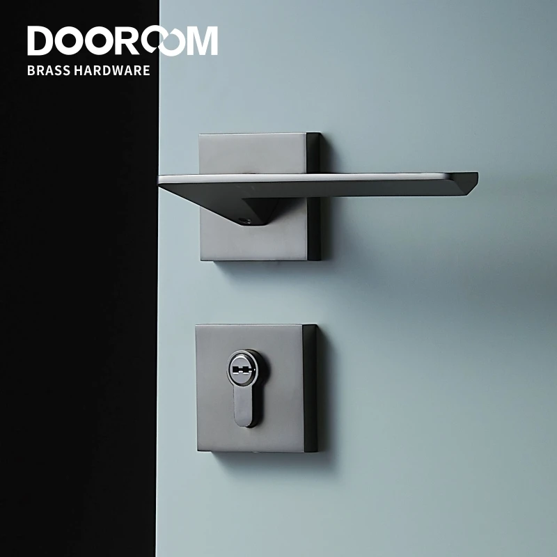 Dooroom латунный дверной рычаг набор бесшумный современный светильник роскошный