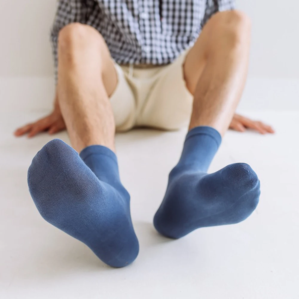 1 пара мужских хлопковых носков новые стильные разноцветные деловые мужские