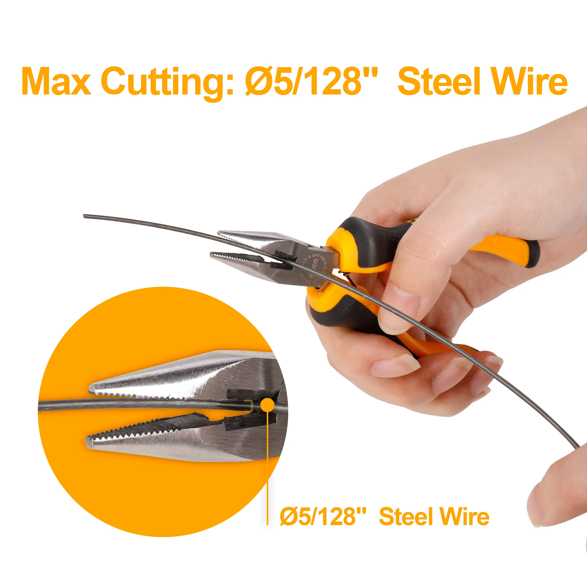 

INGCO 6pcs Mini Plier Set with Soft Grip, High-Carbon Steel, 45-52 HRC Hardness HMPS06115