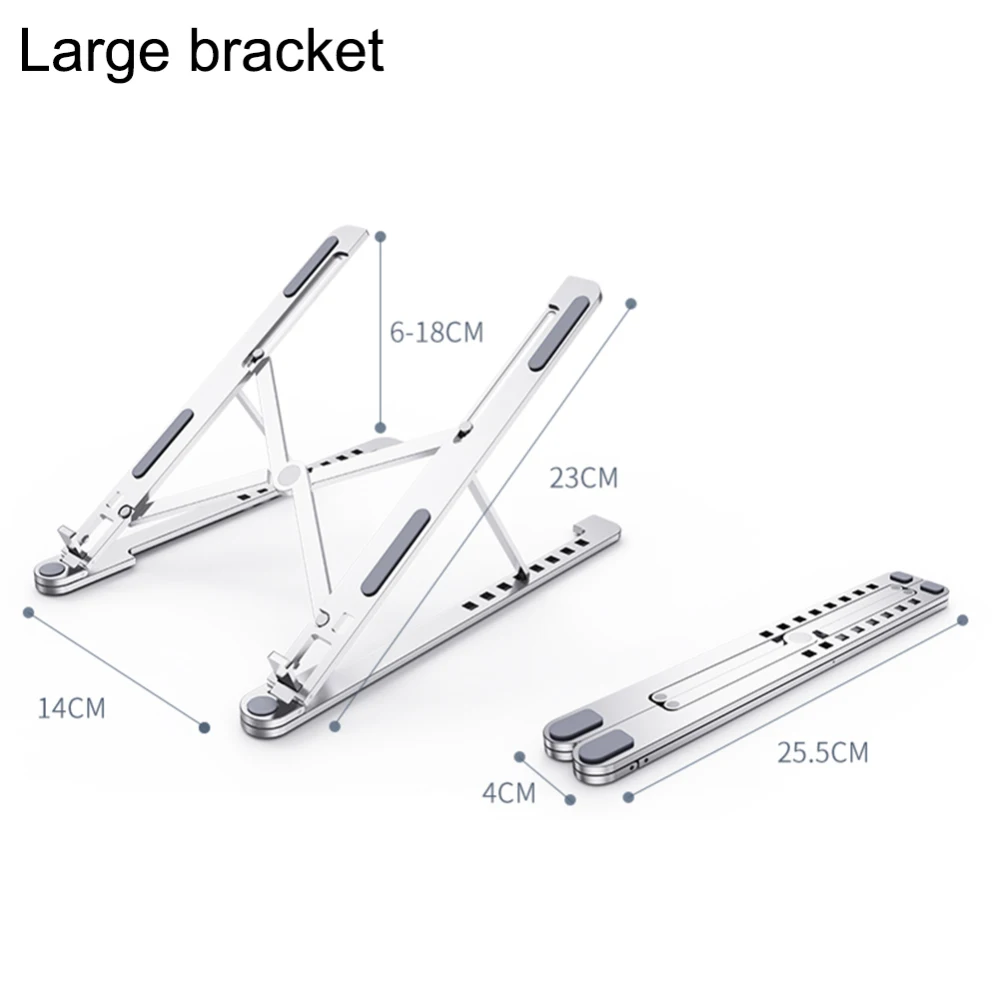 Laptop Holder Stand Tablet Folding Adjustable for11-17.3 MacBook Notebook Aluminum Alloy Cooling Universal Non Slip | Автомобили и