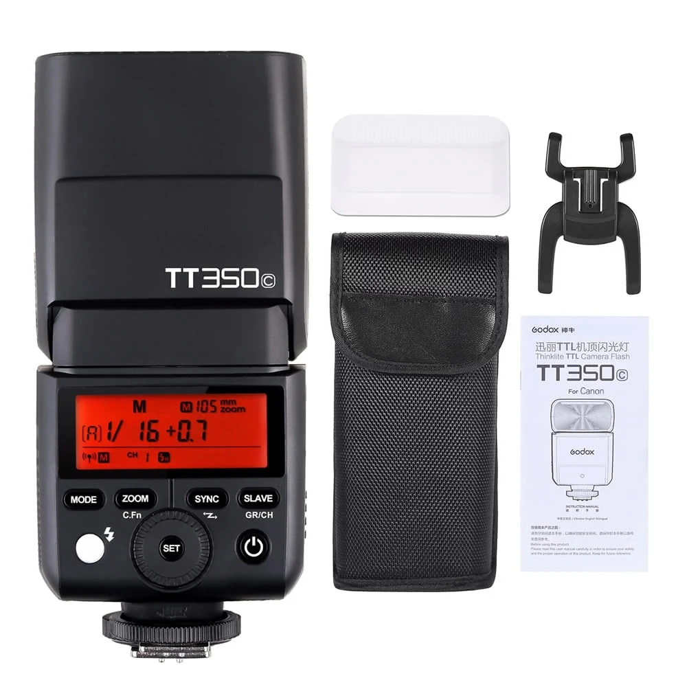 Godox Thinklite TT350C Mini 2 4G Беспроводная TTL вспышка Speedlite 1/8000s HSS для Canon 5D MarkIII 80D 7D 760D