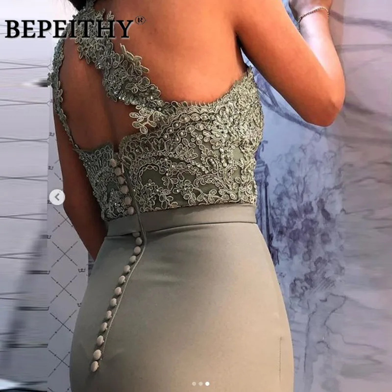 BEPEITHY 2021 длинное вечернее платье с кружевами Boidce сексуальное для выпускного