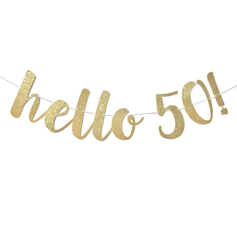 1set hello 50 30 40 50 лет юбилейные одноразовые столовые приборы с днем рождения украшения для взрослых 30-летних Висячие спиральные вечерние свисающие - Цвет: 1set hello 50