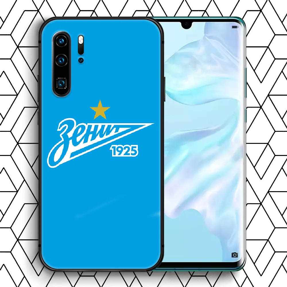 

FC Zenit Saint Phone Case For Huawei P Mate 10 20 30 40 Lite Pro smart Z 2019 nova 5t black Hoesjes Fashion Back Soft Prime 3D