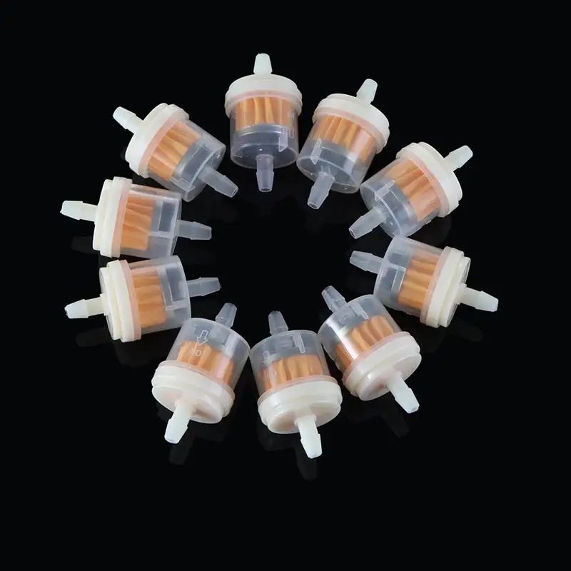 10 шт./лот мотоцикл бензин газ жидкий топливный фильтр автомобиль пластик