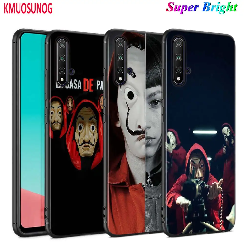 Черный чехол с бумажником La Casa de papel для Huawei Nova 5 3i P Smart Z Plus 2019 P30 P20 Pro P10 P9 P8 Lite