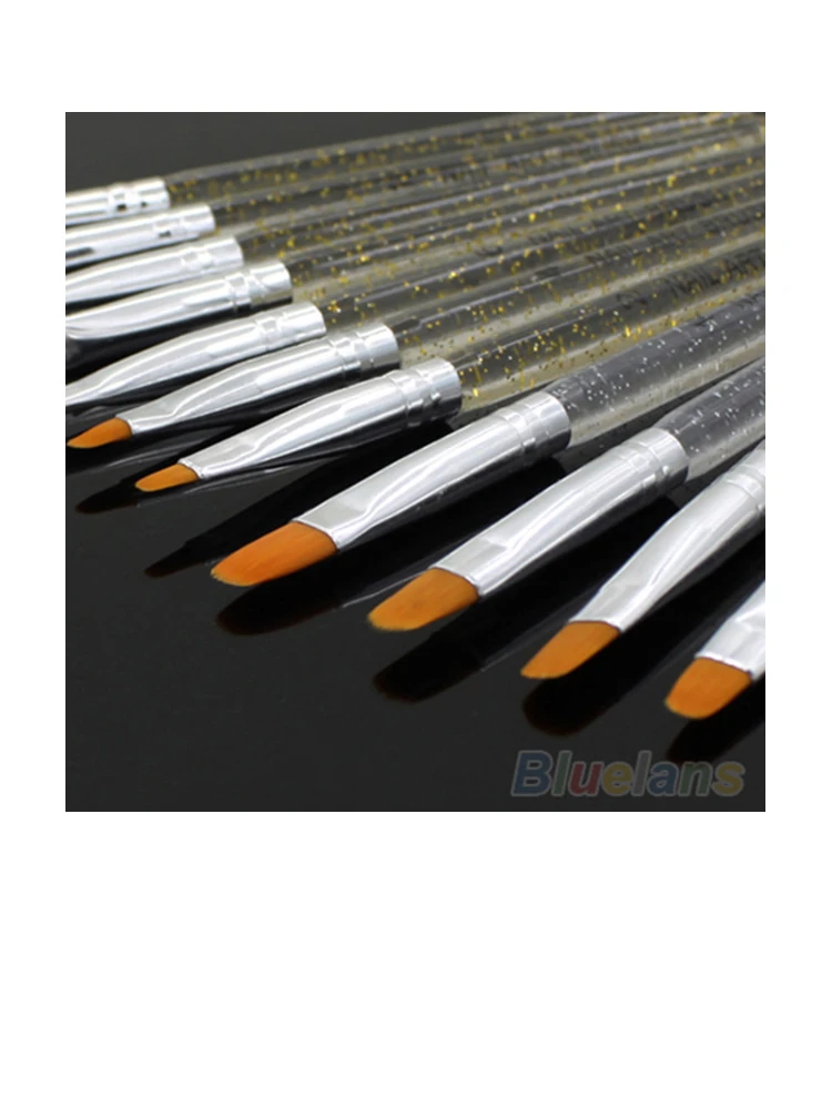 7Pcs Профессиональная УФ-гель Кисть ногтей DIY Живопись Рисунок набора кисточек для