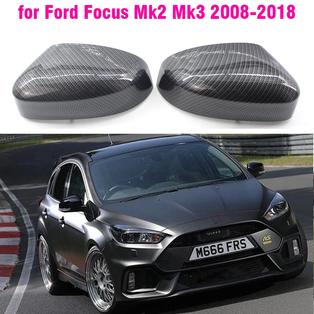 Чехол на зеркало заднего вида из углеродного волокна для Ford Focus MK2 MK3 2008 2009 2010 2011 2012
