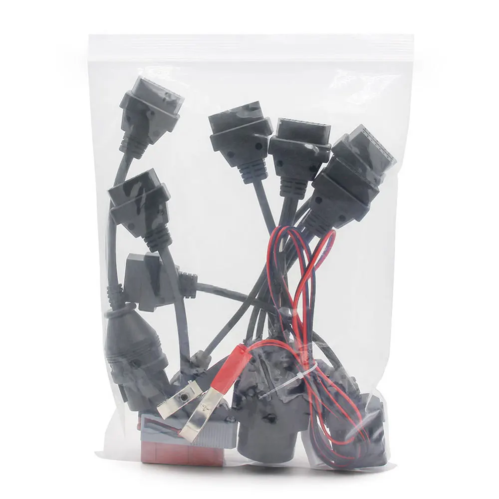 

Professional 2020 New CDP VDIJK WOW Car Cables Diagnostic Tool Autocoms Cables Pro Full Car /truck 8pcs OBD Car Cables