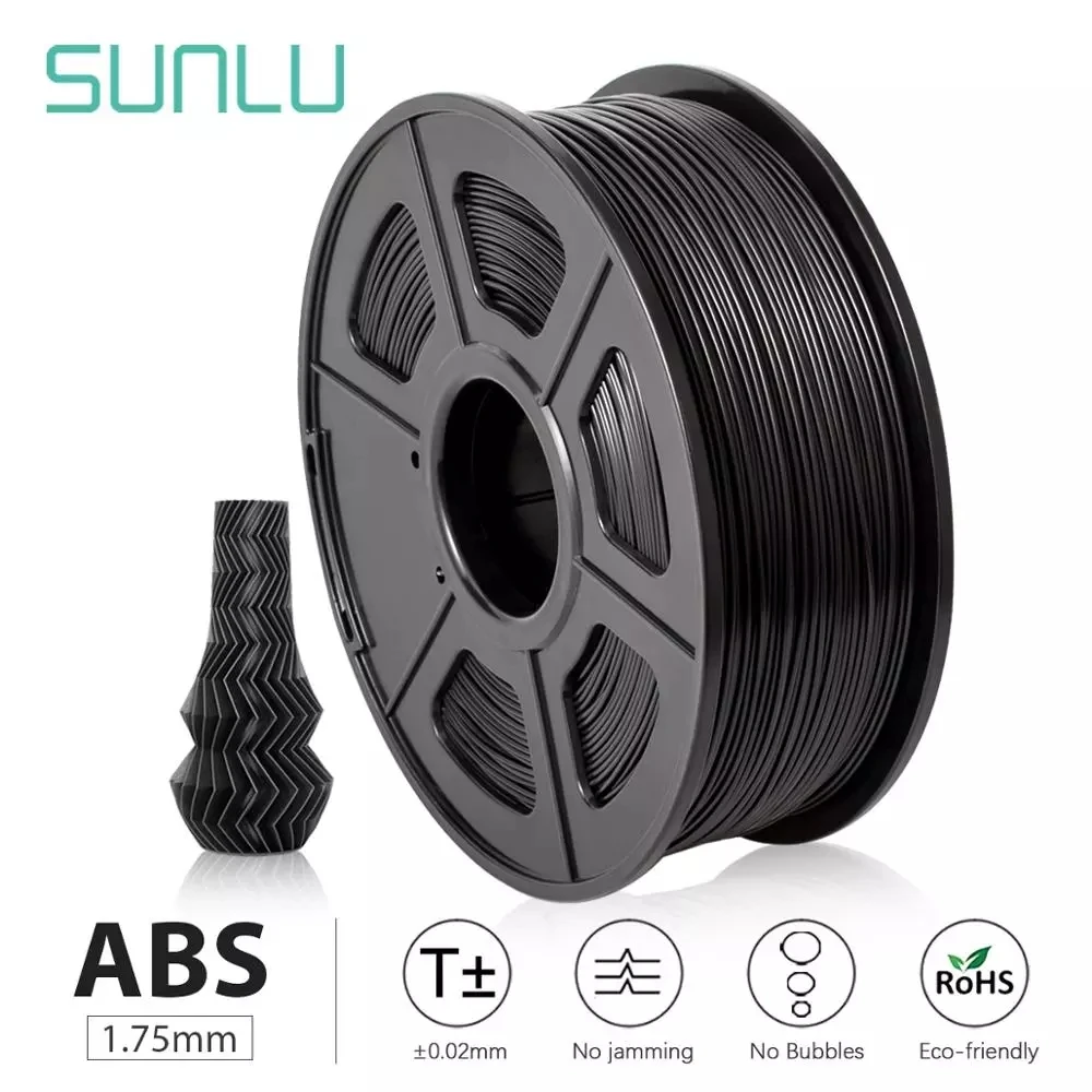 ABS нить SUNLU для 3D принтера 1 75 мм без пузырьков кг/100% фунта|Материалы 3D-печати| |