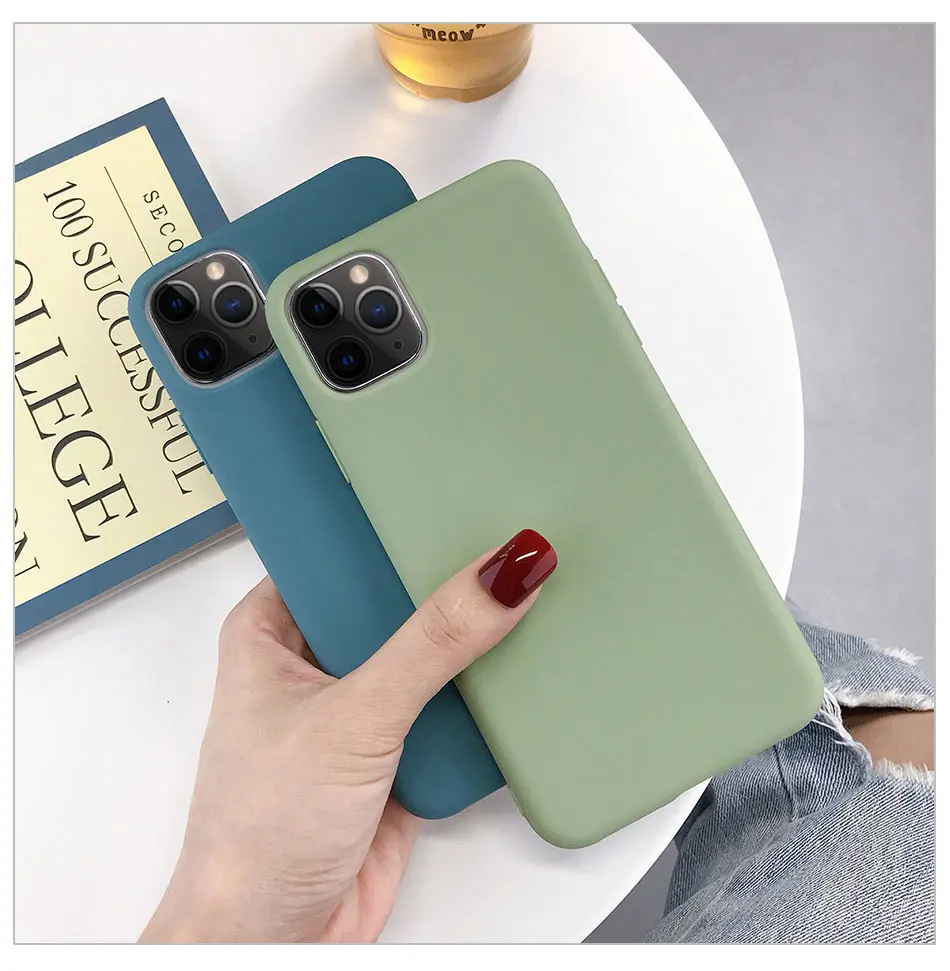 KJOEW карамельный цвет чехол для телефона s для iphone 11 Pro Max XR X XS Max 6 6S 7 8 Plus милый простой однотонный Мягкий силиконовый чехол