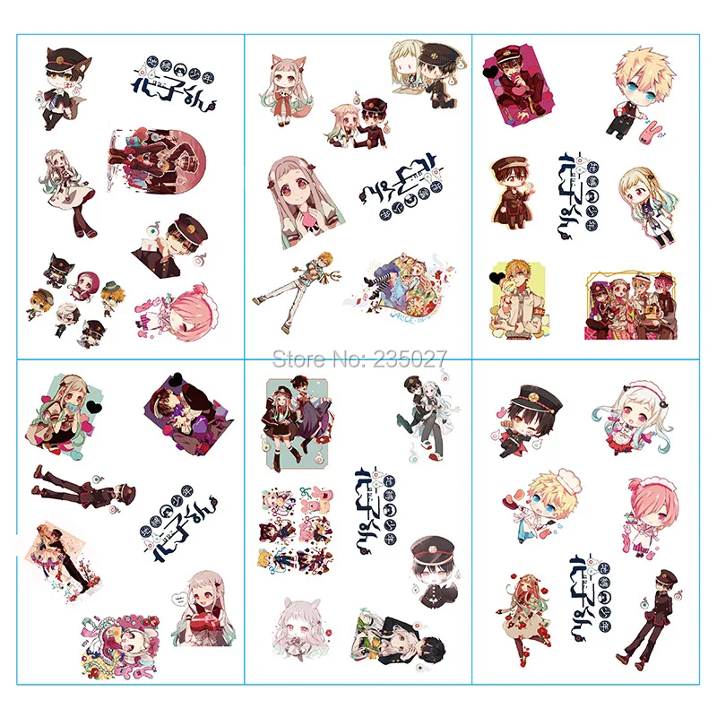 

120 sheets/lot Anime Toilet Bound Hanako kun sticker Yugi Amane Nene Yashiro cartoon wall stickers for kids rooms gifts