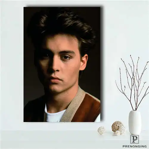 Изготовленный На Заказ Джонни Деппом (1) печати плакатов ткань постер на стену