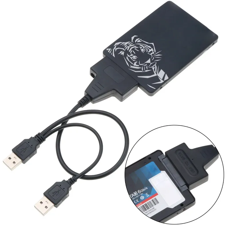 SATA Dual USB 2 0 22pin адаптер Кабели 5 дюймов 7 + 15Pin кабель питания данных ''жесткий