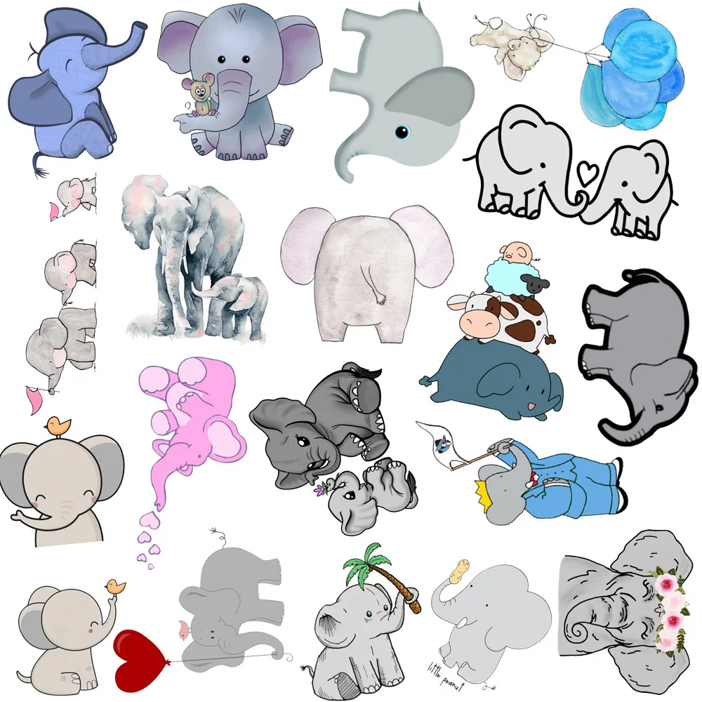1050pcslot waterproof cute elephant sticker cartoon animal stickers for diy car laptop phone bicycle suitcase decal kids gift free global shipping