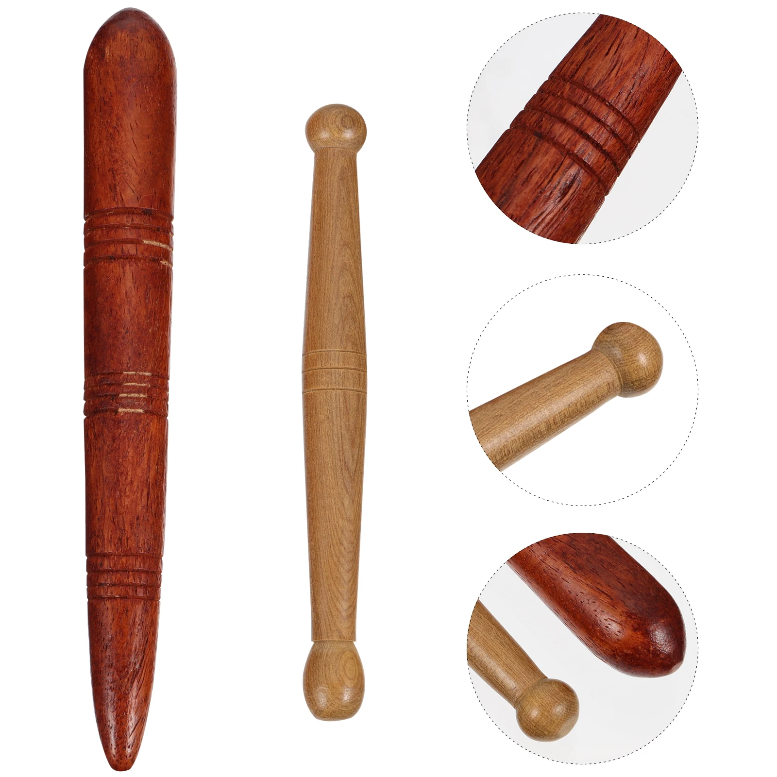 

1 Set 2pcs Wood Massage Rods Sole Massaging Sticks Scraping Massage Tools