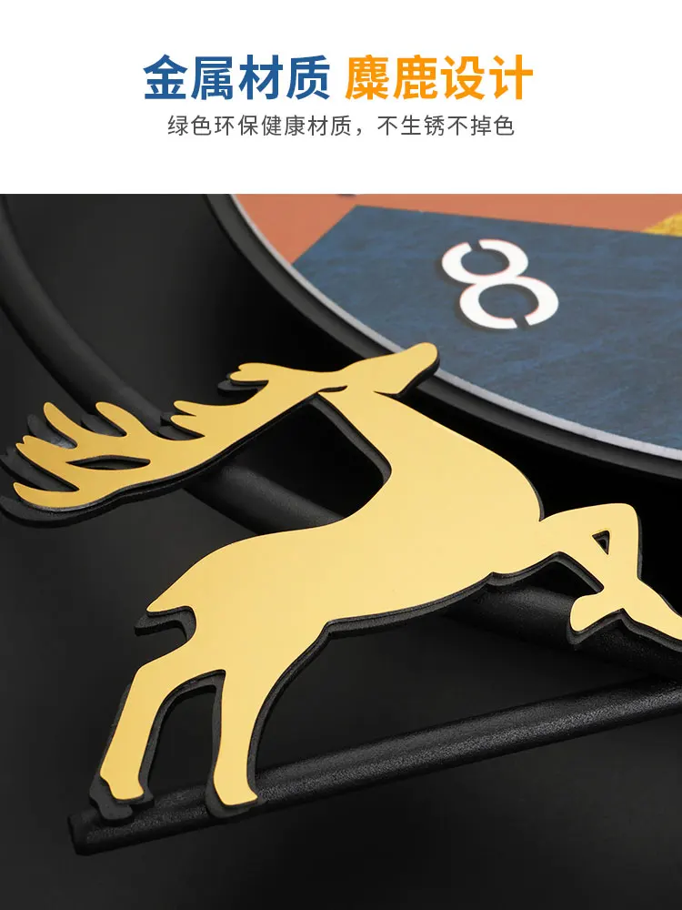 

Creative Fashion Wall Clock Living Room Art Deer Modern Wall Clock Sticker Decor Nordic Design Wandklok Wall Clock Big Eg50wc