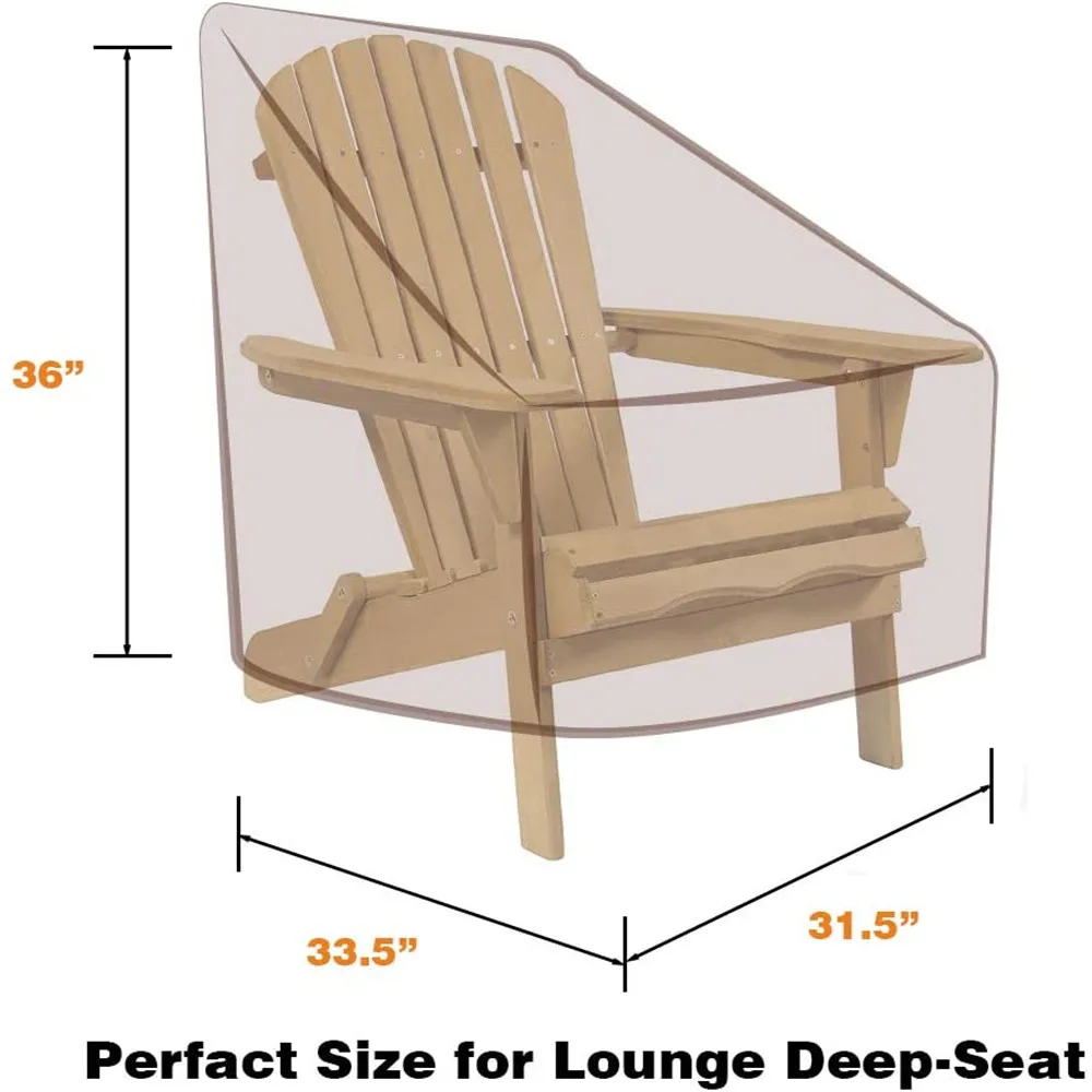 

Garden Lounge Chair Cover Deep Seat Cover Chair Cover Furniture Waterproof Outdoor Garden Furniture Cover Sun Lounger Cover