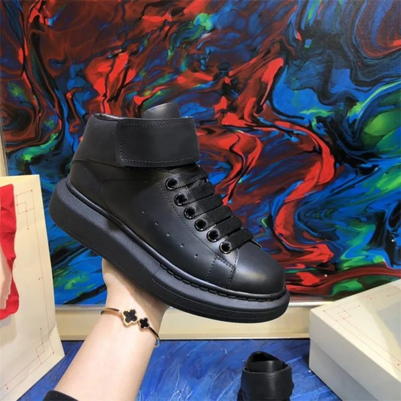 

White Shoes Women High Top Sneakers Women Fashion Design New Tenis Masculino Hook&Loop High Quality Shoes Woman Lover Sneakers