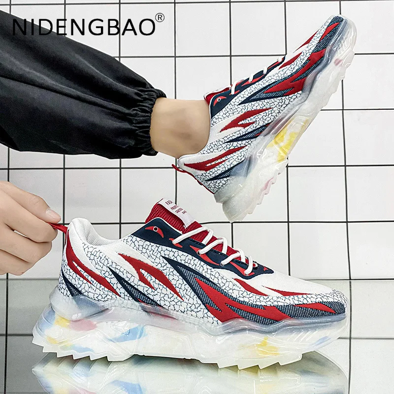 Men's Sports Shoes Fashion Sneakers Breathable Height Increasing Trend Casual Streewear Non Slip Zapatillas Hombre Men Chaussure