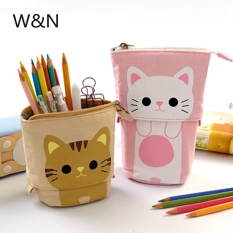 Кавайный многофункциональный пенал длинный держатель для карандашей новый