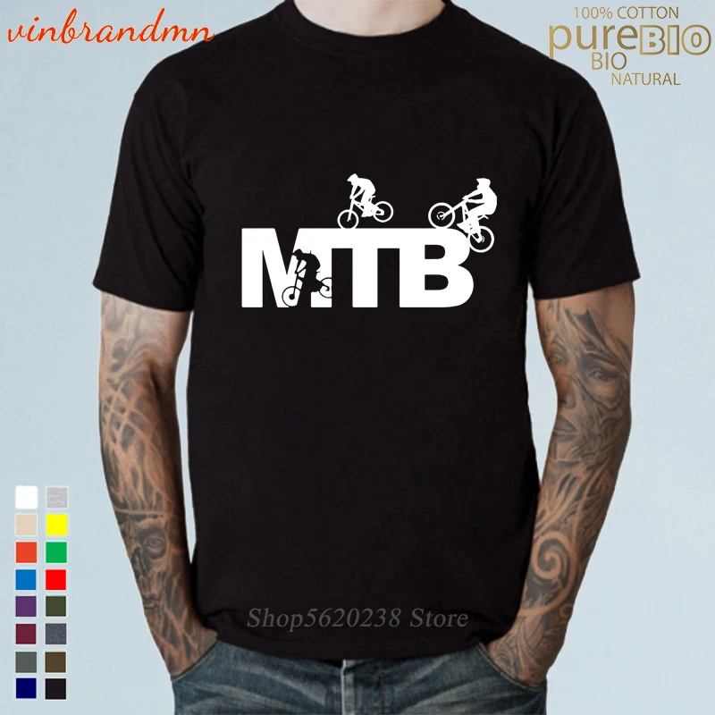 

Футболка мужская с графическим принтом, модная тенниска из хлопка с коротким рукавом и круглым вырезом, майка для любителей езды на велосип...