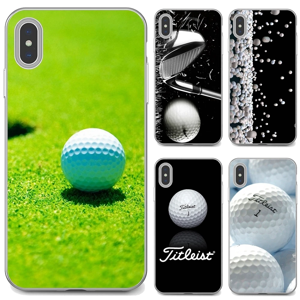 

For Apple iPhone 10 11 12 Pro Mini 4S 5S SE 5C 6 6S 7 8 X XR XS Plus Max 2020 Cell Phone Cover Many-Golf-Ball-Pattern-Sport