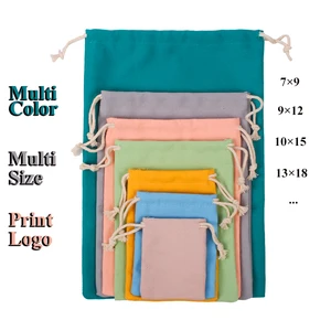 Модные Ювелирные мешочки, рождественский подарок, Упаковочная Сумка, 10 шт., натуральный хлопок, холст, ресницы, макияж, шнурок, саше, можно сделать логотип