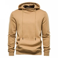 2021 autumn and winter new pullover casual mens solid color sports hoodie quality mens thick cotton sweater men clothing