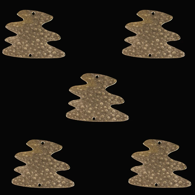 

10 штук 23,6*30,2 мм латунные тисненые нестандартные латунные кулоны с одним отверстием ожерелье серьги соединительные аксессуары