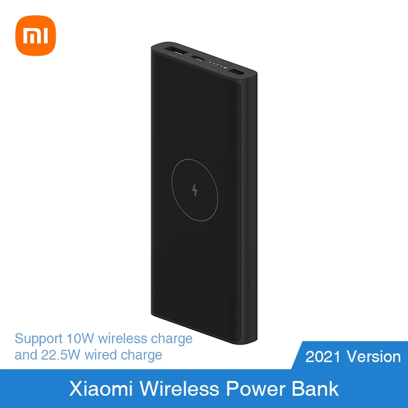 

2021 Xiaomi Wireless Power Bank 10000mAh WPB15PDZM USB C Mi Powerbank 10000 Qi Fast Wireless Charger Portable Charging Poverbank