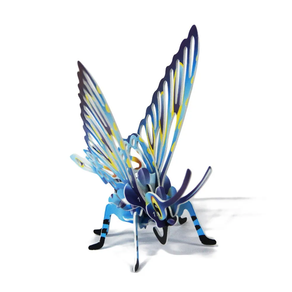 3D забавная модель наборы головоломка DIY бабочка игрушки Пазлы обучающая игрушка