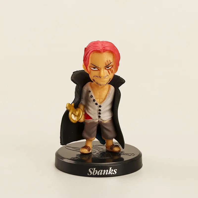 

One Piece Luffy Shankusu Buggy Moria Lucci Q Ver. 10th Anniversary Action Figure Juguetes Anime Model Toys For Kids Gift 12Pcs