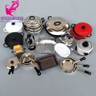mini doll Kitchenware mini Wok pans pots doll furniture for barbie licca blythe doll 18 112 scale doll house accessories