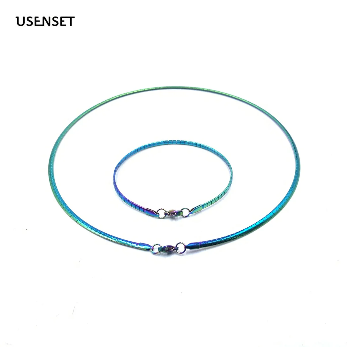 Ошейник женский из нержавеющей стали колье чокер бижутерия змеиная цепочка