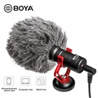 Микрофон для видеокамеры BOYA BY-MM1, микрофон для DSLR-камеры, смартфона, Osmo Pocket, Youtube, микрофон для видеоблогов, DSLR подвеска