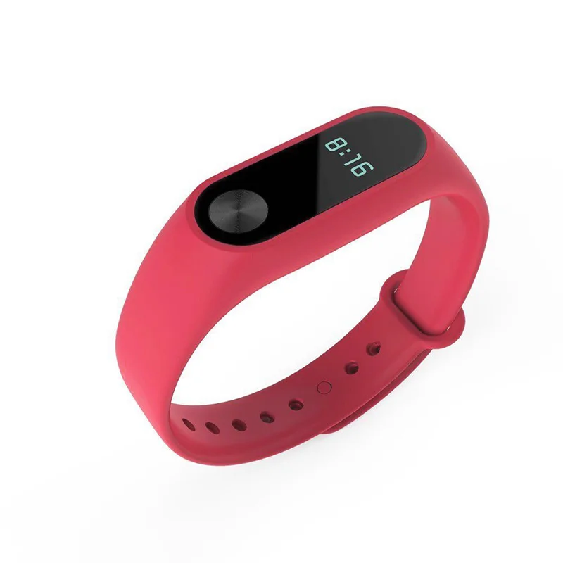 Одноцветный Miband 2 аксессуары Pulseira Mi Band 3 сменный силиконовый ремешок для Xiaomi Mi2