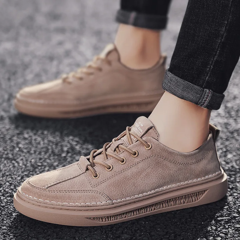 С постепенным увеличением Ремешок на щиколотке Для мужчин повседневная обувь из