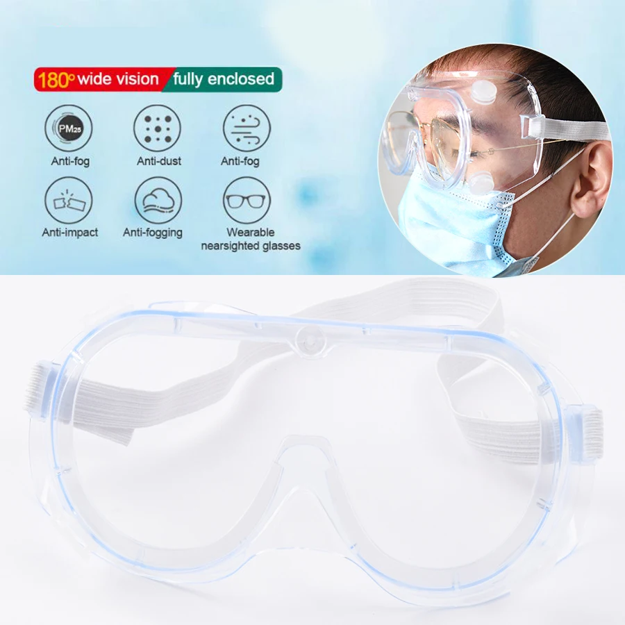 Adjustable Safety Glasses Anti-Virus PC Lens Goggles Anti-fog Windproof Riding Protective Working Eyewear Motorcycle Out |