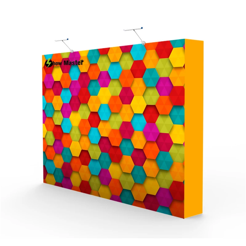 Портативный алюминиевый каркас Натяжной ткани всплывающий дисплей для