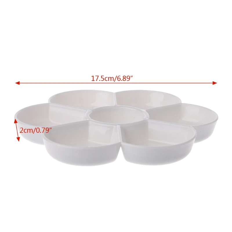 Высококачественная акриловая Палитра с 7 отверстиями гуашь палитра акварельных