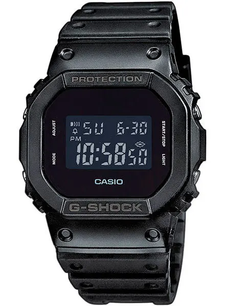 Японские наручные часы Casio G-SHOCK DW-5600BB-1E с хронографом | Наручные