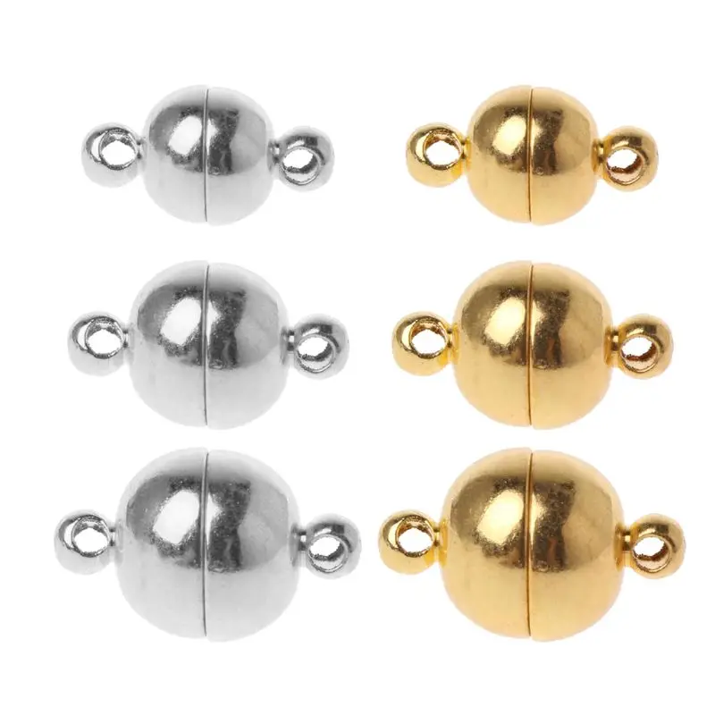 10pcs/Set Stainless Steel Ball Shape Magnetic Clasp Converter for Jewelry Making Tool Accessories | Украшения и аксессуары