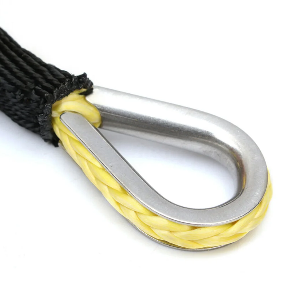 

7700LBs Synthetic Winch Rope Synthetic Fiber Yellow 5mm / 3/16" 3/16inch Winch Cable