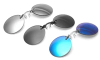 1pc fashion clip on nose sunglasses men vintage mini round sun glasses hacker empire matrix rimless sunglasses uv400