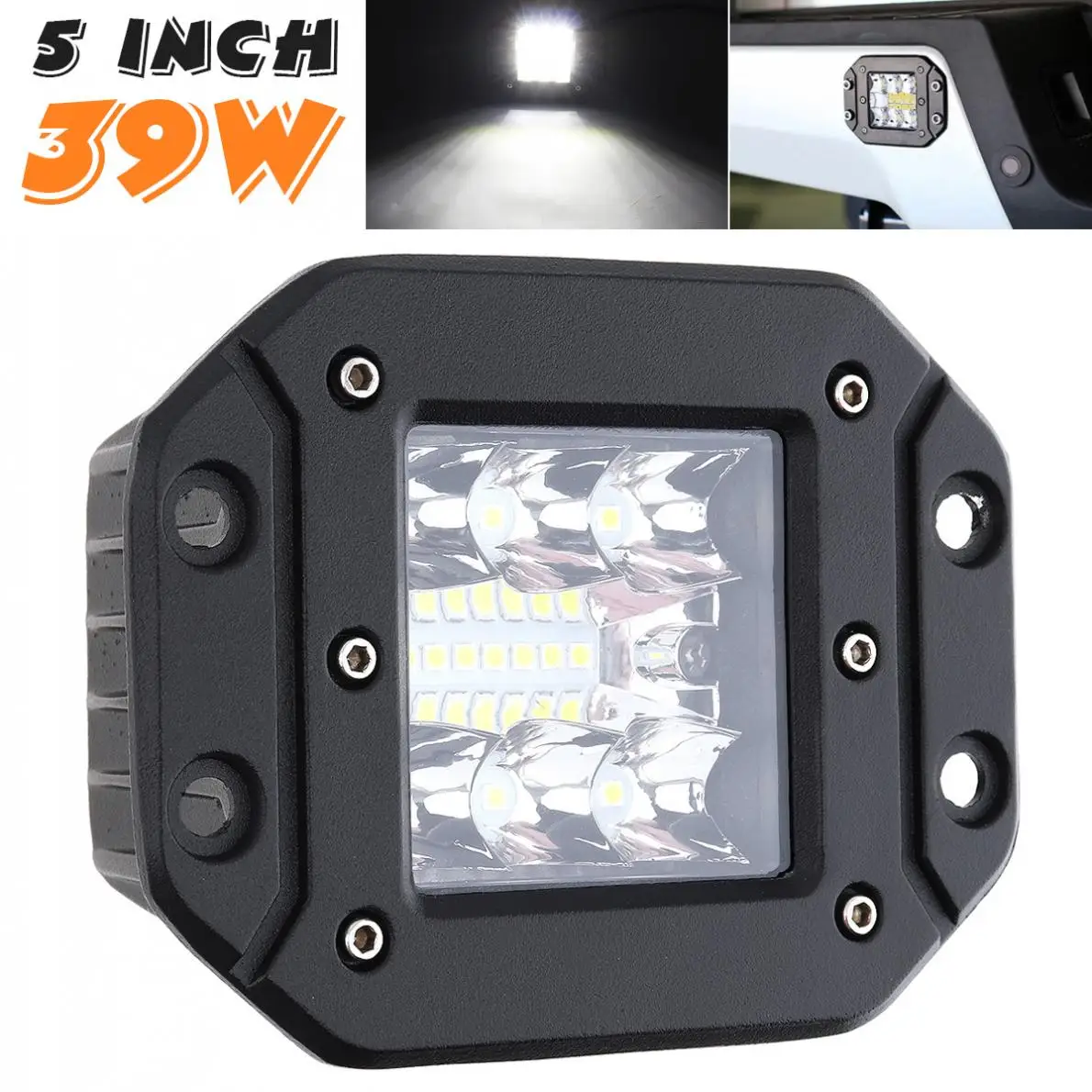 1 шт. ультра яркий 5 дюймов 39 Вт внедорожный светодиодный фонасветильник свет