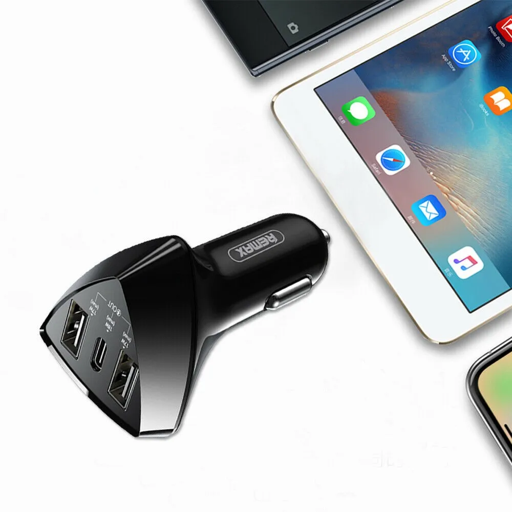 

1pc Car 35W USB Fast Charging Charger Dual PD Type C Car Charger Adapter Interior Accessories For BMW Golf Passat Tesla